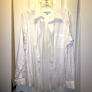 Joseph & Feiss classic white long sleeve button down dress shirt
